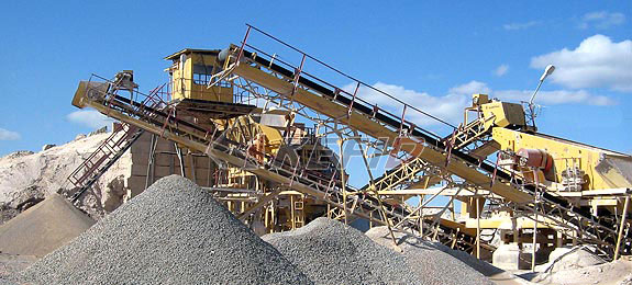 1200 tons gravel aggregate production line in Papua